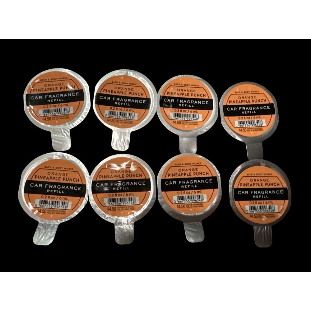Bath & Body Works Orange Pineapple Punch - 8 Pack of Car Fragrance Refills Brand